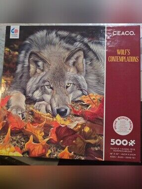 Ceaco - Wolf's Contemplation - 500 Piece Jigsaw Puzzle-wildlife